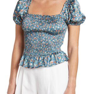 NWOT Puff Sleeve Silky Nordstrom Blouse